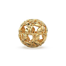 Load image into Gallery viewer, Floral Design and Beautiful Solid Gold 14k 18k Handmade Gold Spacer Bead Jewelry Making Supply 6mm 8mm 10mm - Jalvi &amp; Co.