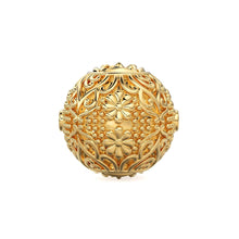 Load image into Gallery viewer, Floral Sturdy Heavy Solid Gold 14k 18k Handmade Gold Spacer Bead Jewelry Making Supply available in 12.50mm - Jalvi &amp; Co.