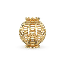 Load image into Gallery viewer, Flower Vase Solid Gold 14k 18k Handmade Gold Spacer Bead Jewelry Making Supply 7mm 8mm 11mm - Jalvi &amp; Co.