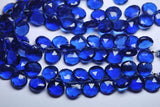 Ful Strand, 8 Inches Strand, Super Finest Aaa Kyanite Blue Quartz Faceted Briolette Heart Approx 8mm