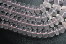 Load image into Gallery viewer, Full 16 Inch Strand, Rose Quartz Smooth Rondelles, 6-12mm - Jalvi &amp; Co.