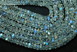 Gems Quality Strand, 14 Inches Strand, AAA Gems Fire Moonstone Faceted Rondelle 3.5-4mm