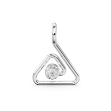 Load image into Gallery viewer, Geometric Diamond Solid Gold Pendant / Infinity Loop Real Diamond Gold Charm / Geometric Charm / Diamond Jewelry / Diamond Gold NecklaceSALE - Jalvi &amp; Co.