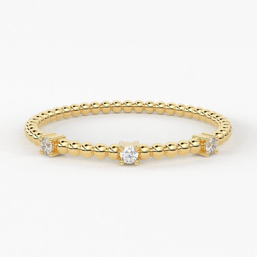 Gold Ring / 14k Bubble Ring / 14k Solid Gold Ring / Bubble Eternity Ring / Petite Gold Ring / Statement Ring - Jalvi & Co.