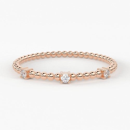 Gold Ring / 14k Bubble Ring / 14k Solid Gold Ring / Bubble Eternity Ring / Petite Gold Ring / Statement Ring - Jalvi & Co.