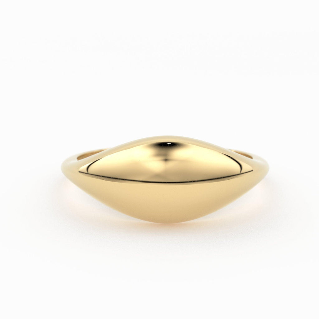 Gold Ring / 14k Gold Statement Ring / Bold Dome Graduating Ring for Women / Pinky Ring - Jalvi & Co.