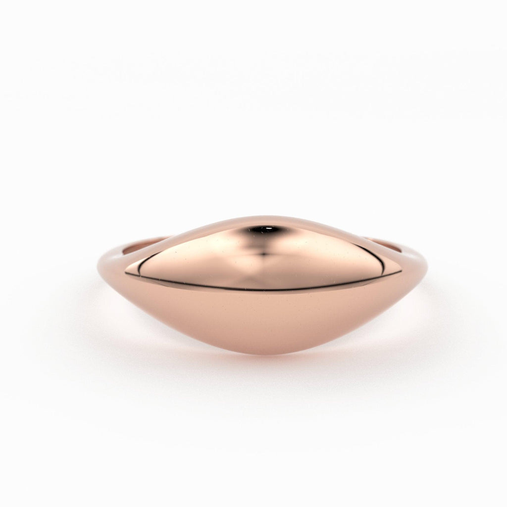 Gold Ring / 14k Gold Statement Ring / Bold Dome Graduating Ring for Women / Pinky Ring - Jalvi & Co.