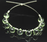 Green Amethyst Quartz Faceted Onion Beads 7mm 10pc