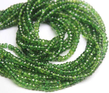 Load image into Gallery viewer, Green Apatite Micro Faceted Rondelle Gemstone Loose Beads Strand 3.5mm 4mm 14&quot; - Jalvi &amp; Co.