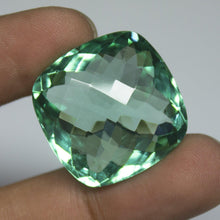 Load image into Gallery viewer, Green Fluorite Quartz Cushion Checker Cut Loose Gemstone, 25x25x14mm 54 aprrox - Jalvi &amp; Co.