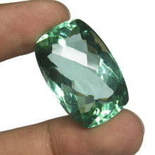 Load image into Gallery viewer, Green Fluorite Quartz Cushion Checker Cut Loose Gemstone, 30x20x14mm, 53ct aprrox - Jalvi &amp; Co.