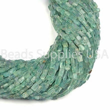 Load image into Gallery viewer, Green Fluorite Smooth Square Rectangle Gemstone Loose Beads Strand 15&quot; 7mm 8mm - Jalvi &amp; Co.