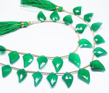 Load image into Gallery viewer, Green Onyx Faceted Pear Drop Fancy Gemstone Loose Beads Strand 7&quot; 15.5mm 18mm - Jalvi &amp; Co.