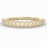 Half Eternity Diamond Band in 14k Gold / Eternity Diamond Ring / Gold Band White Diamond Ring / Brilliant Diamond Wedding Band