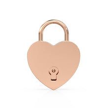 Load image into Gallery viewer, Heart Solid Gold PadLock Charm Pendant / 14k 18k Solid Gold Love Pendant / Padlock Pendant / Big Heart Pendant / 18k Gold Heart Necklace - Jalvi &amp; Co.