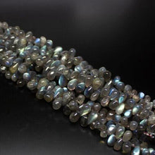 Load image into Gallery viewer, Labradorite Smooth Tear Drops Briolette Gemstone Loose Beads Strand 8&quot; 7mm 12mm - Jalvi &amp; Co.