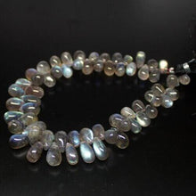 Load image into Gallery viewer, Labradorite Smooth Tear Drops Briolette Gemstone Loose Beads Strand 8&quot; 7mm 12mm - Jalvi &amp; Co.