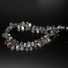Load image into Gallery viewer, Labradorite Smooth Tear Drops Briolette Gemstone Loose Beads Strand 8&quot; 7mm 12mm - Jalvi &amp; Co.