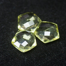 Load image into Gallery viewer, Lemon Quartz Faceted Hexagon Gemstone Loose Beads 3pc 12mm - Jalvi &amp; Co.