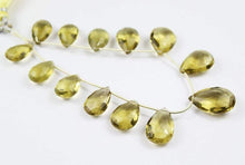 Load image into Gallery viewer, Lemon Quartz Faceted Loose Pear Drop Gemstone Beads Strand 25pc 12mm 22mm - Jalvi &amp; Co.