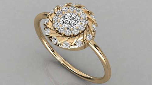 Brilliant Round Diamond Band in 14k Gold / Round Diamond Ring / Gold Band White Diamond Ring / Genuine Diamond Wedding Band - Jalvi & Co.