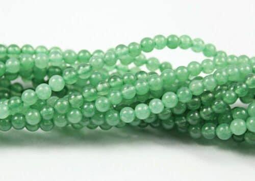 Light Green Jade Smooth Round Ball Gemstone Loose Spacer Beads Strand 17" 5mm - Jalvi & Co.