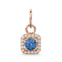 Load image into Gallery viewer, London Blue Topaz Diamond 14k Gold Charm / Blue Gemstone Solid Gold Pendant / Handmade Topaz Pendant / Gemstone Jewelry / Dainty CharmSALE - Jalvi &amp; Co.