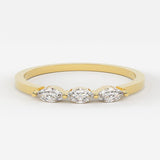 Marquise Diamond Ring / 14k Solid Gold Marquise Diamond Shared Prong Women's Wedding Ring