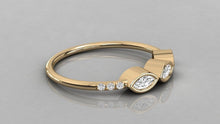 Load image into Gallery viewer, Marquise Diamond Wedding Ring / 14k Marquise Cut Diamond Engagement Ring / Women&#39;s Diamond Anniversary Ring - Jalvi &amp; Co.