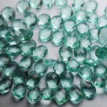 Load image into Gallery viewer, Matched Pairs Fluorite Green Quartz Faceted Pear Shape Briolette, 10X14mm Approx - Jalvi &amp; Co.