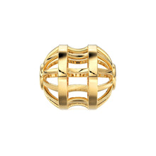 Load image into Gallery viewer, Meshed Fancy Shape Solid Gold 14k 18k Solid Gold Spacer Bead Jewelry Making Supply available in 7mm - Jalvi &amp; Co.