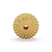 Load image into Gallery viewer, Milgrain Round Solid Gold 14k 18k Spacer Finding Bead, Gold Spacer, Gold Finding, Solid Gold Bead 9mm - Jalvi &amp; Co.