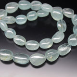 Milky Aquamarine Smooth Polished Tumble Loose Gemstone Beads 8