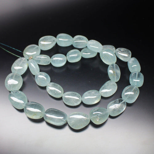 Milky Aquamarine Smooth Polished Tumble Loose Gemstone Beads 8