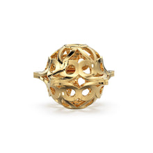 Load image into Gallery viewer, Mughal Design Solid Gold Round Shape 14k 18k Handmade Gold Spacer Bead Jewelry Making Supply 4.50mm 6mm 7mm - Jalvi &amp; Co.