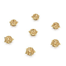 Load image into Gallery viewer, Mughal Design Solid Gold Round Shape 14k 18k Handmade Gold Spacer Bead Jewelry Making Supply 4.50mm 6mm 7mm - Jalvi &amp; Co.