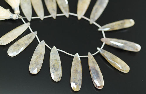 Mystic Grapolite Faceted Pear Drop Long Loose Gemstone Beads Strand 34mm 36mm 4