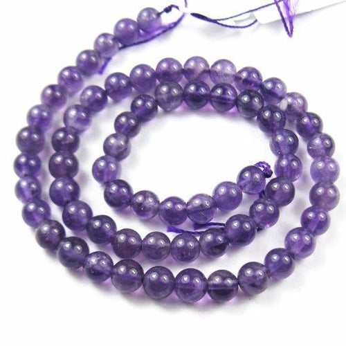 Natural Africa Amethyst Purple Smooth Ball Round Gemstone Loose Beads 6