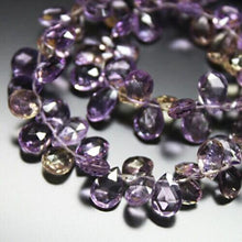 Load image into Gallery viewer, Natural Ametrine Faceted Pear Briolette Loose Gemstone Gems Beads 9&quot; 10mm 14mm - Jalvi &amp; Co.