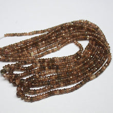 Load image into Gallery viewer, Natural Andalusite Faceted Rondelle Gemstone Loose Beads Strand 2.5mm 4mm 14&quot; - Jalvi &amp; Co.