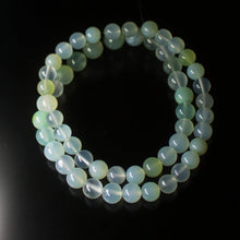 Load image into Gallery viewer, Natural Aqua Chalcedony Smooth Round Beads 7mm 9.5mm 16inches - Jalvi &amp; Co.