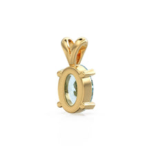 Load image into Gallery viewer, Natural Aquamarine Charm, 18k Solid Gold Charm, Handmade Gold Charm, Blue Aquamarine Gemstone Pendant Necklace, March Birthstone Charm - Jalvi &amp; Co.