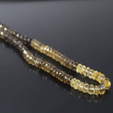 Load image into Gallery viewer, Natural Bi Color Lemon Quartz Faceted Rondelle Beads 6.5mm 10inches - Jalvi &amp; Co.