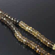 Load image into Gallery viewer, Natural Bi Color Lemon Quartz Faceted Rondelle Beads 6.5mm 10inches - Jalvi &amp; Co.