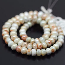 Load image into Gallery viewer, Natural Bi Color Mystic Prehnite Smooth Rondelle Gemstone Loose Beads 6mm 8mm 8" - Jalvi &amp; Co.
