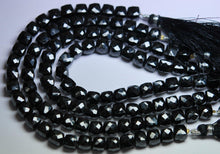 Load image into Gallery viewer, Natural Black Spinel Faceted Box Loose Gemstone Beads Strand 7mm 7.5mm 4.5&quot; - Jalvi &amp; Co.