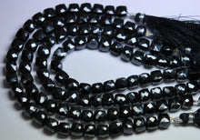 Load image into Gallery viewer, Natural Black Spinel Faceted Box Loose Gemstone Beads Strand 7mm 7.5mm 4.5&quot; - Jalvi &amp; Co.