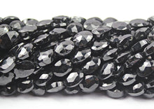 Load image into Gallery viewer, Natural Black Spinel Faceted Oval Loose Gemstone Spacer Beads Strand 7mm 14&quot; - Jalvi &amp; Co.