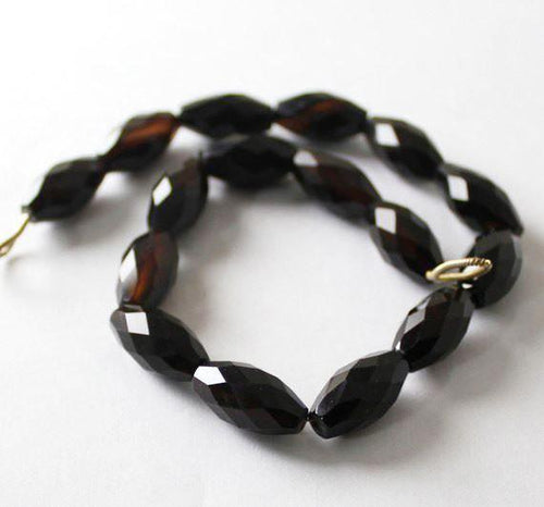 Natural Black Spinel Faceted Puff Marquise Gemstone Gem Loose Bead 10