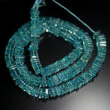 Natural Blue Apatite Smooth Heishi Square Beads 5mm 6mm 16